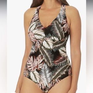 NWT Hurley Floral Print Swimsuit